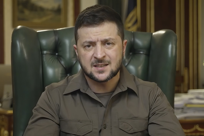 烏克蘭總統澤倫斯基（Volodymyr Zelensky）。(圖／美聯社)