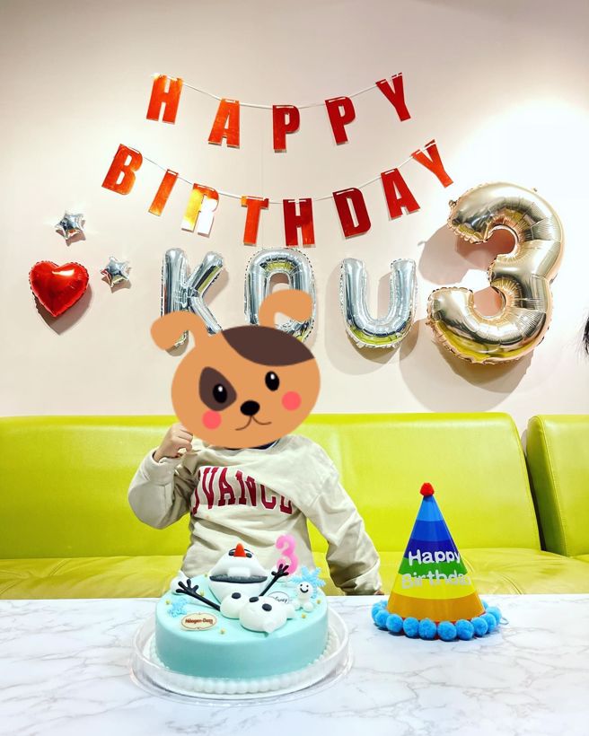 江宏杰替宝贝儿子庆生。(图／江宏杰 IG)