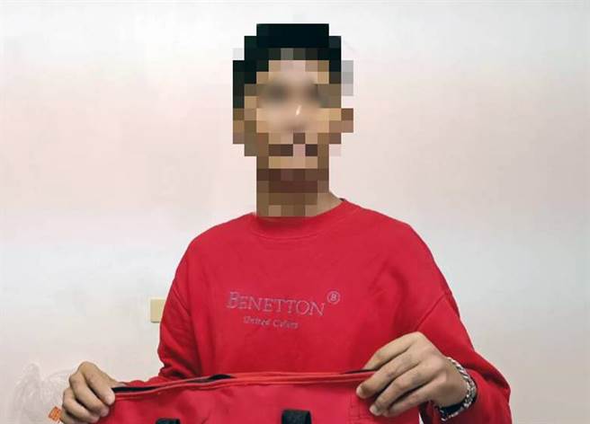 刚刑满出狱的谢姓男子涉嫌当街抢夺。（读者提供／洪荣志台南传真）