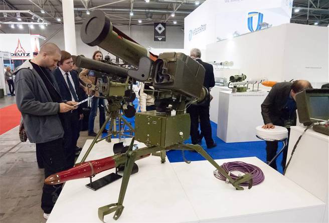 2017年在陆军武器装备展上的Stugna-P 。(图/armyrecognition)