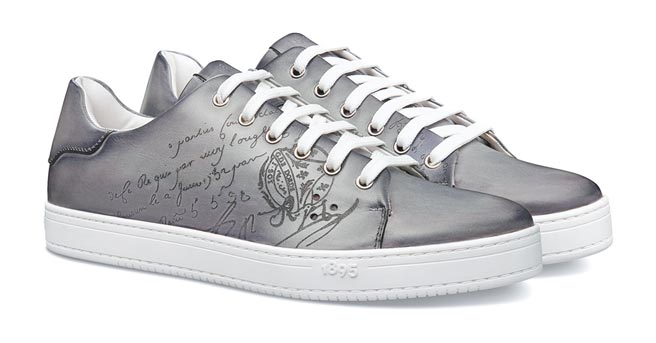 Berluti Playtime灰色繫带鞋，4万5500元。（Berluti提供）