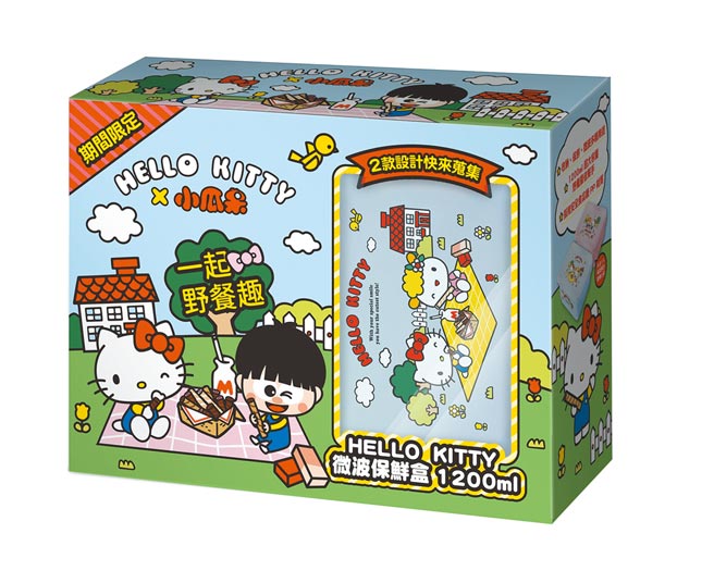 全联小瓜呆×Hello Kitty野餐组合包，特价149元。（全联提供）