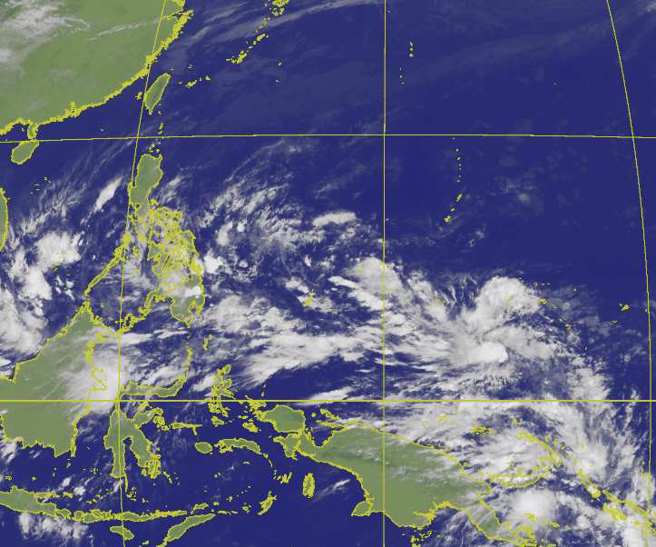 氣象專家賈新興今預測，周四、周五（7、8日）菲律賓東方海面有雙颱生成。圖為氣象局衛星雲圖。(氣象局提供)