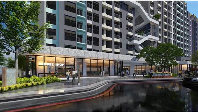 高铁特区的好宅以「串门子」为设计概念主轴，透过留设大面积公共开放空间串联结合周边公共资源。（示意图台中市政府提供／卢金足台中传真）