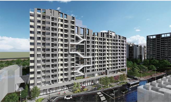 高铁特区的好宅以「串门子」为设计概念主轴，透过留设大面积公共开放空间串联结合周边公共资源。（示意图台中市政府提供／卢金足台中传真）