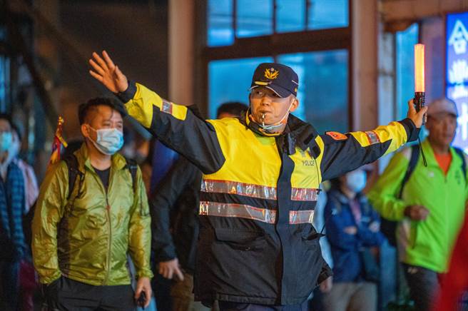 大甲鎮瀾宮媽祖遶境活動將展開，台中市警方今年因應疫情，加強遶境隊伍防疫控管以及交通管制疏導。（台中市警察局提供／張妍溱台中傳真）