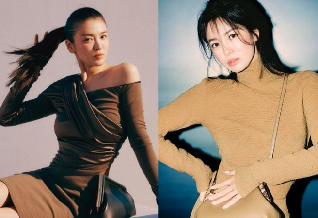 宋慧乔40岁却维持住比年轻时更纤瘦的腰身体态。（图／取自IG）