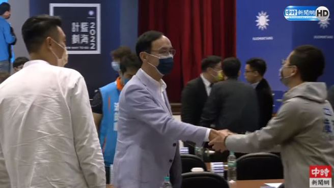 国民党主席朱立伦。(取自中时新闻网直播)