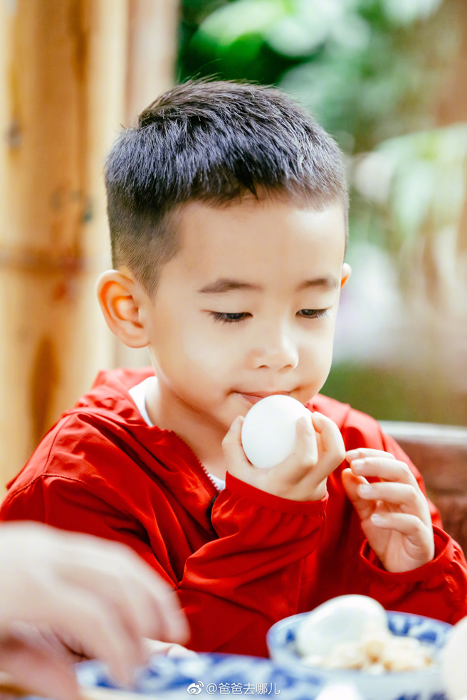 「小小春」Jasper在《爸爸去哪儿》的表现圈了无数粉丝。（图／微博）