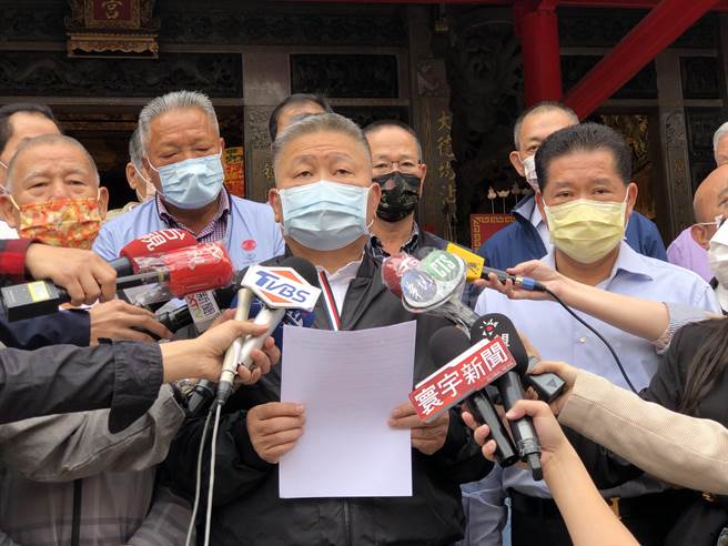 大甲镇澜宫董事长顏清标，今天特呼吁参与进香的信眾，应全面配合政府防疫规定，并希望疫情指挥中心可针对遶境给予明确的指引。（陈世宗摄）