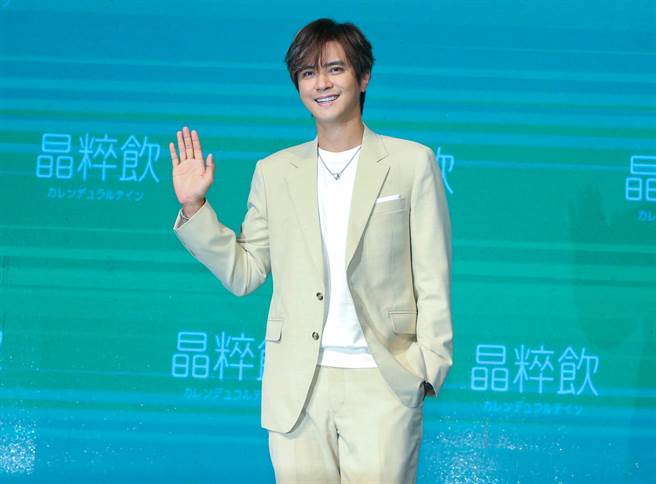 罗志祥在记者会上，开心分享近况。（粘耿豪摄）