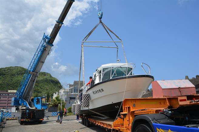 国立海科科技博物馆建造的「潮境方舟1号」，6日抵达基隆。（国立海洋科技博物馆提供／陈彩玲基隆传真）