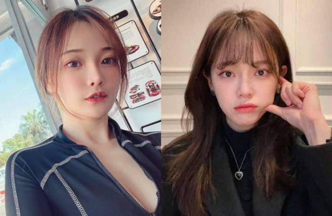 周荀(左)被朋友说长得像《社内相亲》女主角金世正(右)。（图／取自周荀脸书、金世正IG）