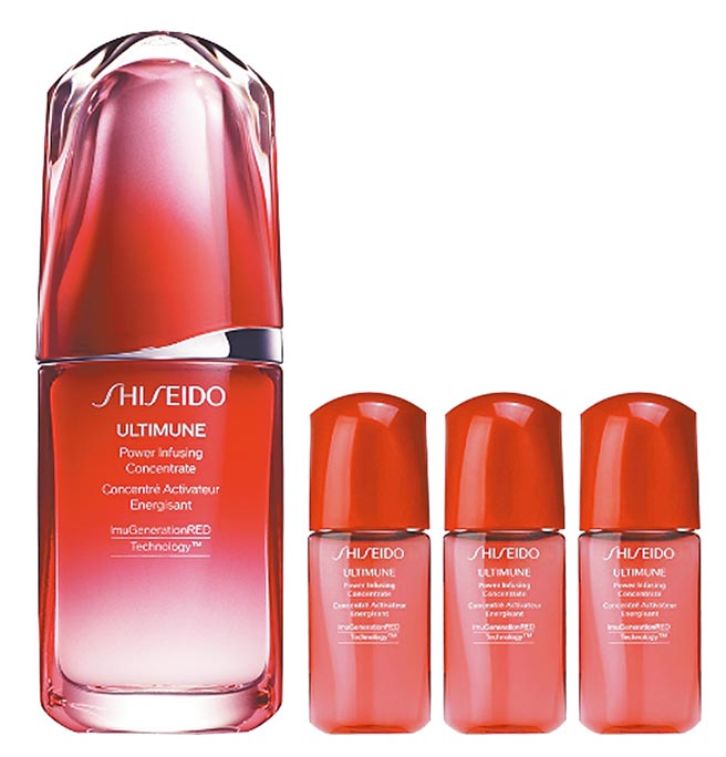 Global Mall新北中和店推薦資生堂紅研超導循環電波精華組，原價6320元，優惠價3555元。（Global Mall提供）