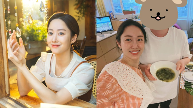 韩星全慧彬近日宣布怀孕13周。（图／IG@heavenbin83）