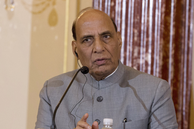 印度国防部长辛赫（Rajnath Singh）（图/美联社）