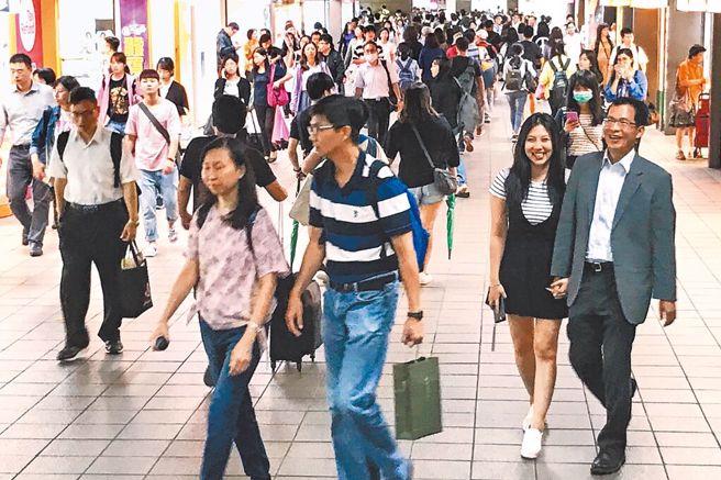 破3％！主计总处最新公布 3月CPI飙上3.27％，图为地下街下班人潮。(本报资料照片)