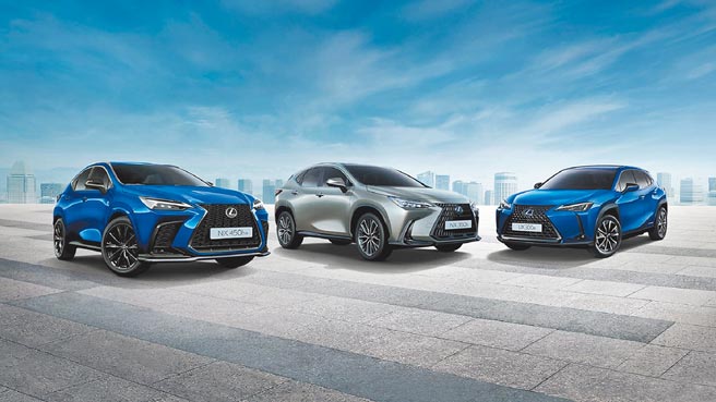 和泰汽車去年底於「LEXUS ELECTRIFIED品牌概念店」舉辦試乘活動，提供NX 450h+（PHEV）、NX 350h（HEV）與UX 300e（BEV）等3款（見圖左起）話題車款，免費體驗後並於現場完成資料填寫，還可獲贈Lexus精品。（和泰汽車提供）