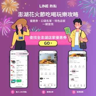 澎湖花火節再攜手LINE推行程、數位互動內容策展冒險活動