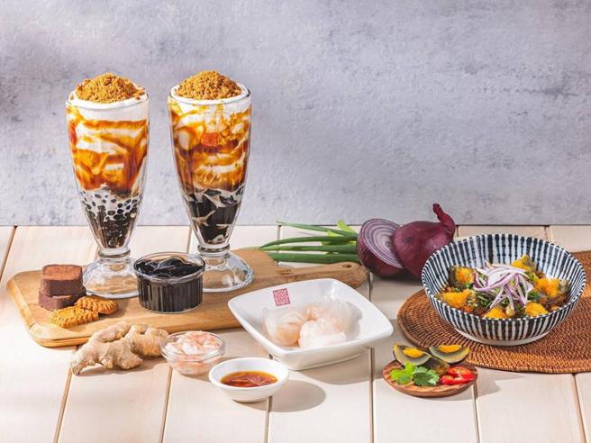 （春水堂「琥珀一夏」推出5款夏季饮品与茶点抢市。图／春水堂提供）