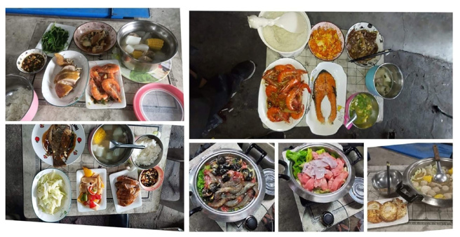 網友分享超豪華員工餐，讓人羨慕。（翻攝爆料公社）