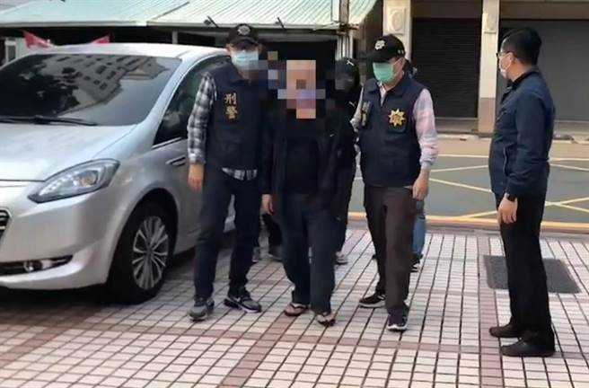 高雄市苓雅分局逮獲以蔡姓男子為首的7人暴力集團。（高市苓雅分局提供／袁庭堯高傳真）