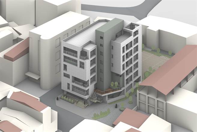 峨眉乡公所新办公厅舍示意图。（新竹县政府提供／罗浚滨新竹传真）