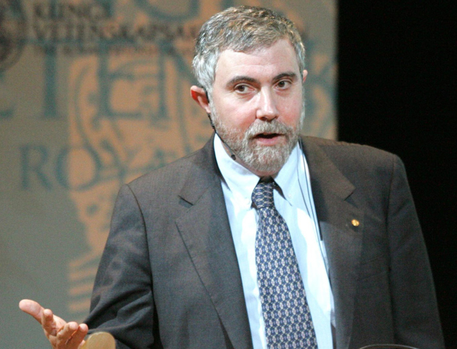 2008年诺贝尔经济学奖得主、美国经济学家及纽约时报的专栏作家克鲁曼。（美联社资料照片）