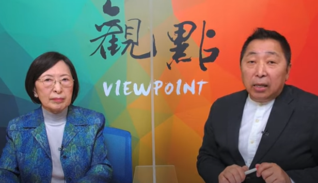 台大名誉教授张麟徵（左）、资深媒体人唐湘龙。（取自《观点》Youtube直播）