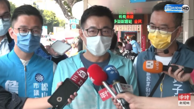 針對國民黨是否需要黨內初選一事，國民黨前主席、立委江啟臣（中）認為應該要有一個公平、公正的制度。（圖／翻攝自中時新聞網YouTube）