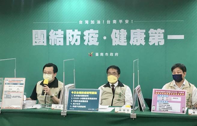 台南市今天一口气新增18起本土确诊病例，创下疫情爆发以来，单日确诊人数新高。(台南市政府提供／曹婷婷台南传真)