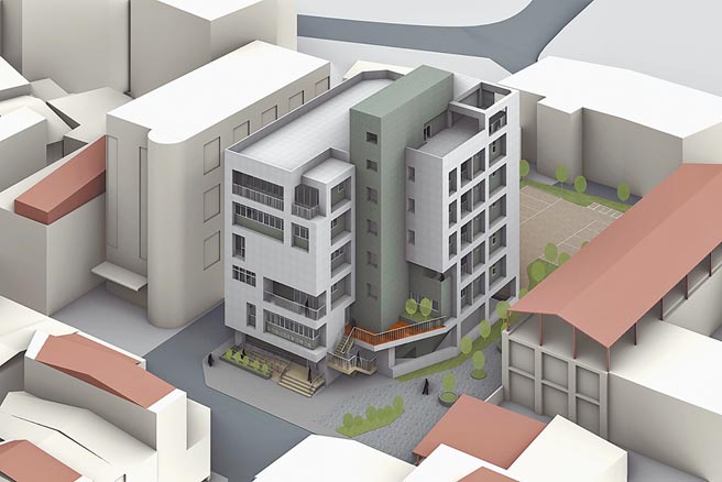 峨眉乡公所新办公厅舍示意图。（新竹县政府提供／罗浚滨新竹传真）