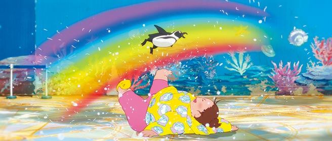 动漫电影《渔港的肉子》是一部催泪的作品。（传影互动提供）