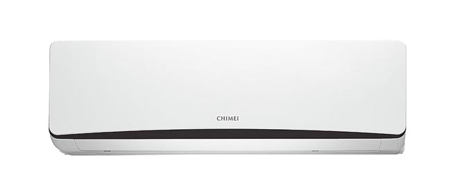 奇美家电在现场推出买奇美变频冷暖1级空调2.8kW（含）以上指定机型，即可享有家电好礼5选1，搭配政府「货物税退税」最高再省2000元。（奇美提供）