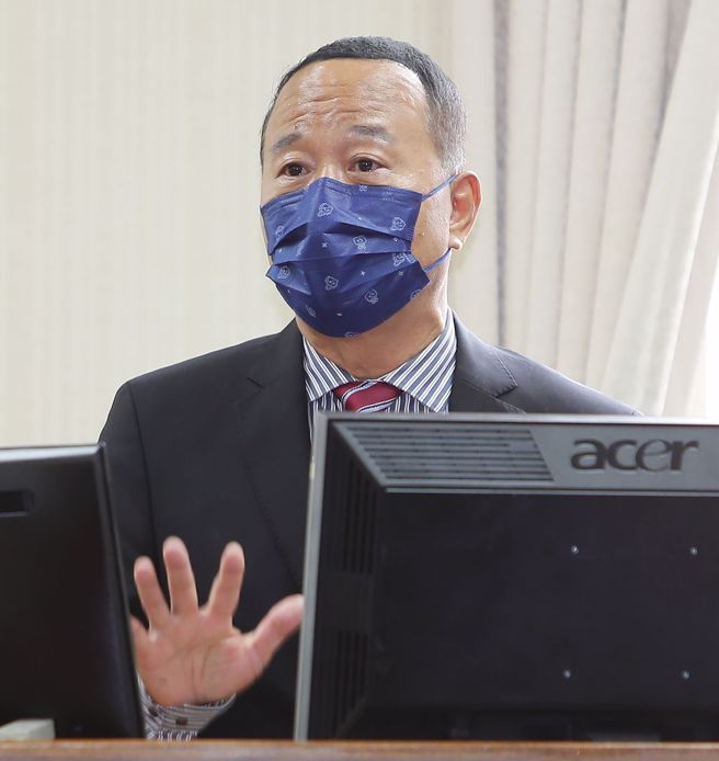 国防部副部长柏鸿辉。（季志翔摄）