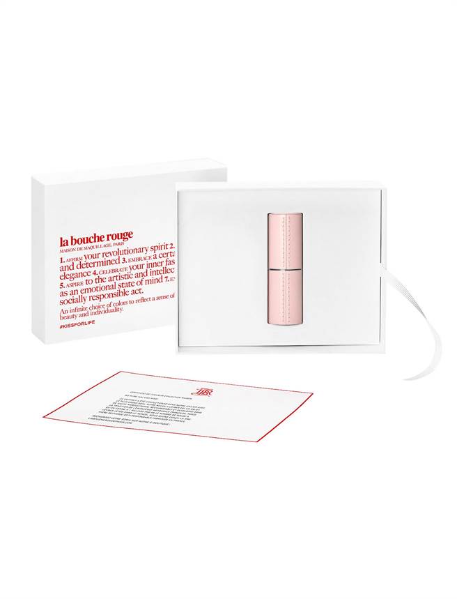 La Bouche Rouge 唇膏皮套，玛莉皇后(粉) 2400元。（10／10 APOTHECARY提供） 