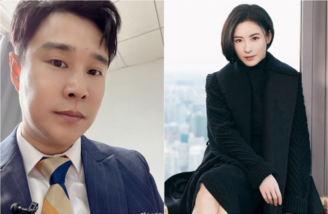 当年小沈阳(左)在台上熊抱搂张柏芝，挨轰性骚扰，但张柏芝还原真相，称讚他是绅士表现。(取材自小沈阳微博、张柏芝微博)