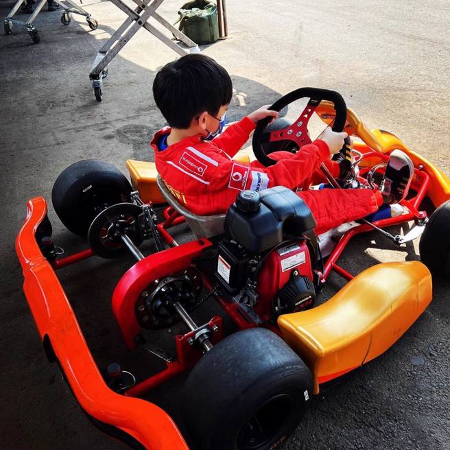 陈若仪晒出儿子Jenson照片，看小朋友开心她也很开心。(图／陈若仪 IG)