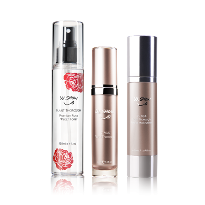 明星天后保湿组 30ml精华＋120ml玫瑰水＋精萃乳30ml 优惠价2900元。（Ｗ.SHOW提供）