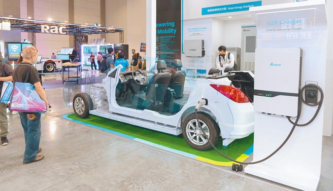 图为2021年台湾国际智慧移动展，现场齐聚多家台湾电动车相关业者参展。（图／王德为）