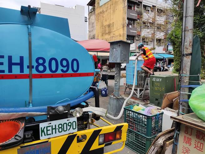 自来水公司第四区管理处规划设置11处临时取水站。（台中市经发局提供／谢琼云台中传真）