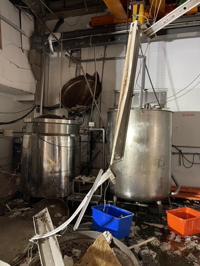 樹林一間食品工廠鍋爐發生爆炸，1名男員工遭炸死。（民眾提供）