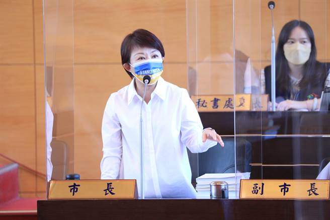 针对议员质询水湳青创土地是否遭卖掉？台中市长卢秀燕强调，一笔都没卖。(林欣仪摄)