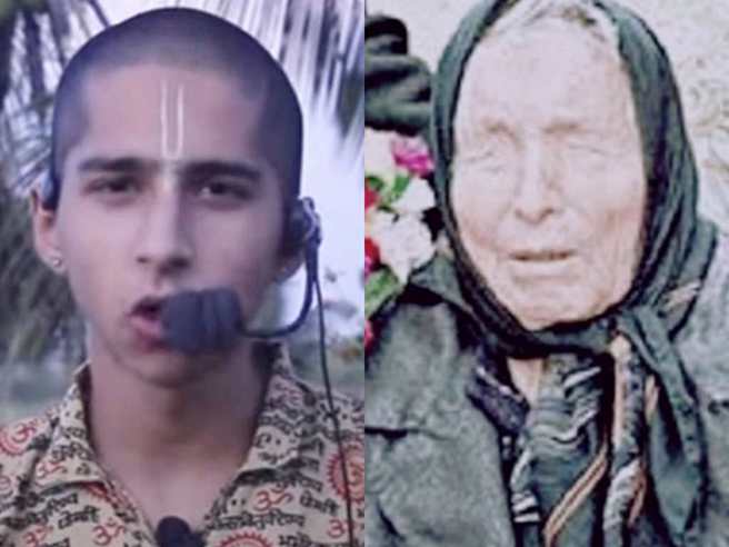 左起：「印度神童」阿南德、盲眼龙婆」巴巴‧万加。（合成图／素材取自YouTube《Conscience》、维基百科）