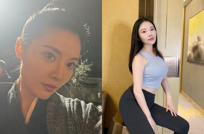 徐冬冬被封大陆第一美胸。（图／翻摄自徐冬冬微博）