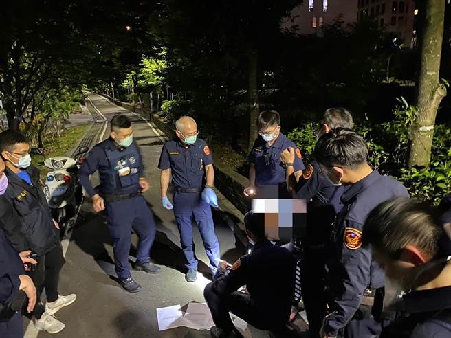 警方在康诰坑溪步道逮捕苏嫌。（翻摄画面）