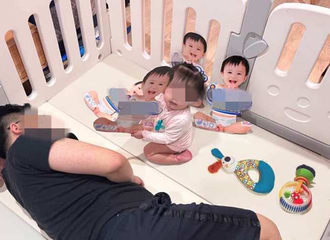 一名网友一整天都没接到老公育儿的求救电话，结果回家看到女儿竟多了4个玩伴。(翻摄自COSTCO好市多消费经验分享区 )