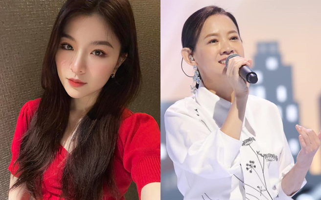 關詩敏（左）日前作客曾寶儀（右）主持的節目《姐妹們的音樂萬萬歲》。（圖／關詩敏、曾寶儀臉書）