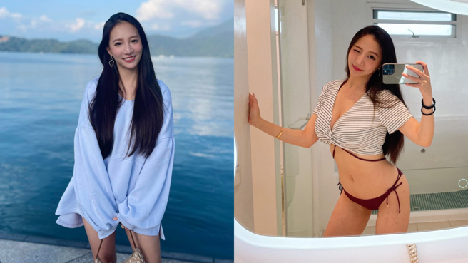 林采缇日前在IG上公开一系列健身侧拍影片。（图／FB@林采缇）