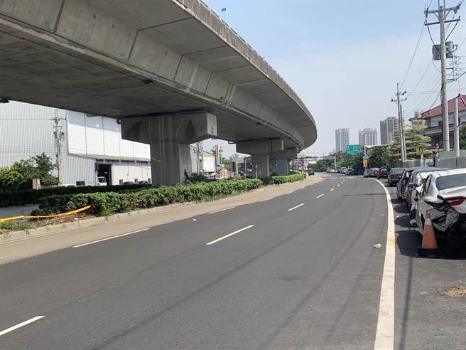 台中市大里区中投东路及环河路段，常发生交通事故，地方出入都要更加小心。（卢金足摄）